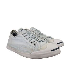 Converse Shoes Womens 9 Sneakers Jack Purcell Ox Classic Canvas Retro Blue Low